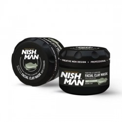 Masca faciala de curatare cu argila, Nish Man Clay Mask 450 g